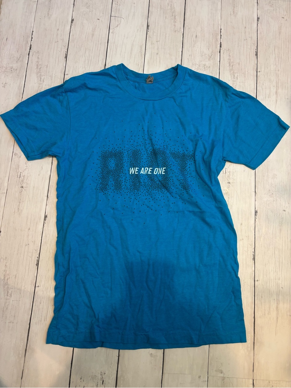 Next Level Apparel Blue "We Are One" Short Sleeve Tee